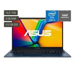 ASUS VivoBook X1504ZA-NJ018 FREE DOS 15.6'' FHD/i5-1235U/8GB on board/512GB SSD/FREE DOS/ESPAOL